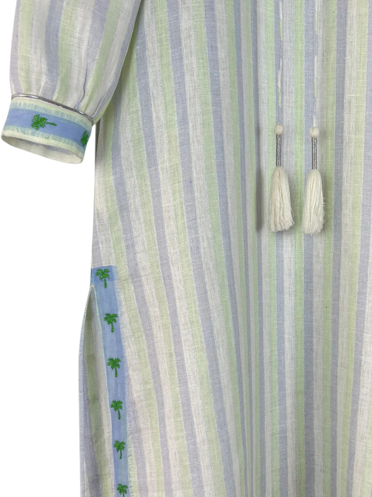 Palm Kaftan | Silver Palm Kaftan | Silver