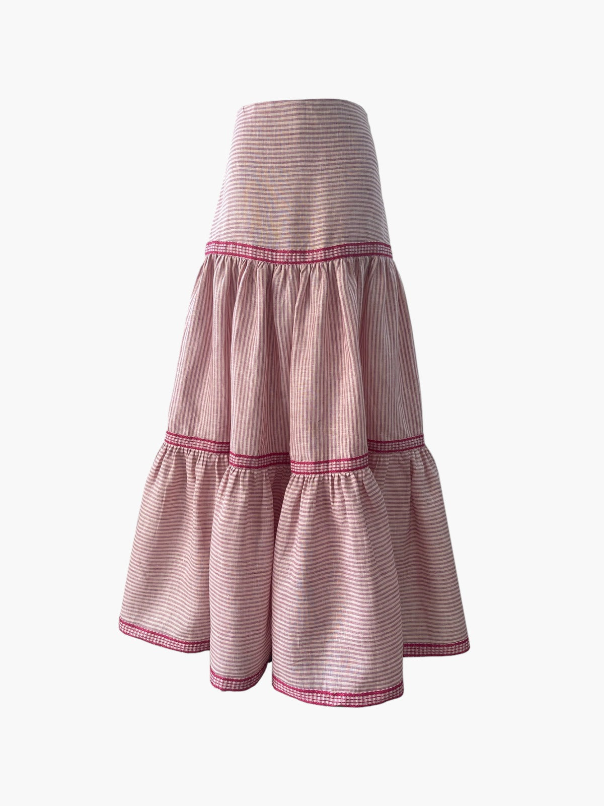 Stripe Skirt | Pink Stripe Skirt | Pink
