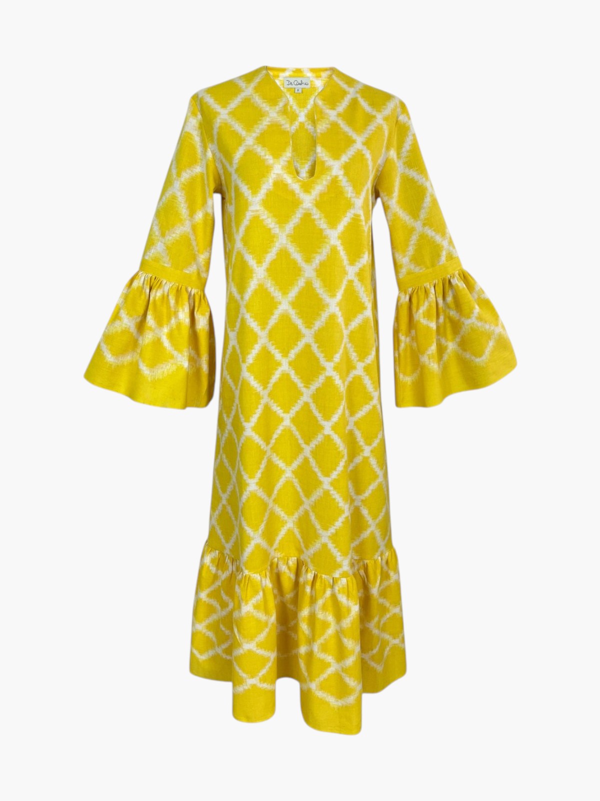 Rhombus Dress | Yellow Rhombus Dress | Yellow