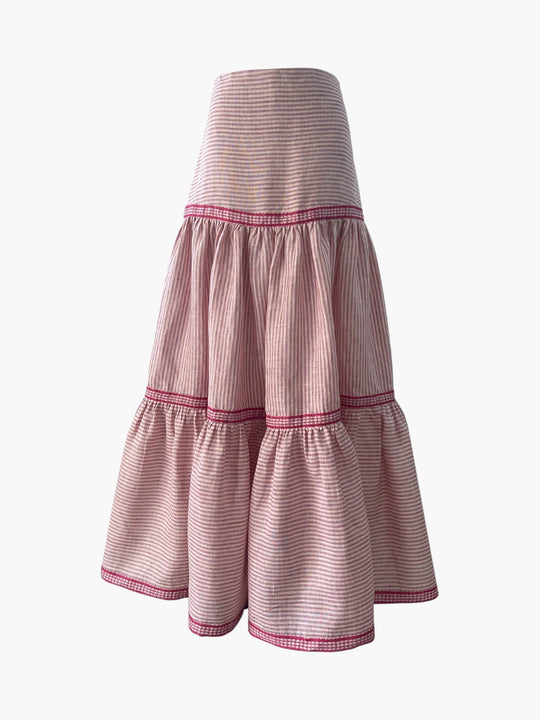 Stripe Skirt | Pink
