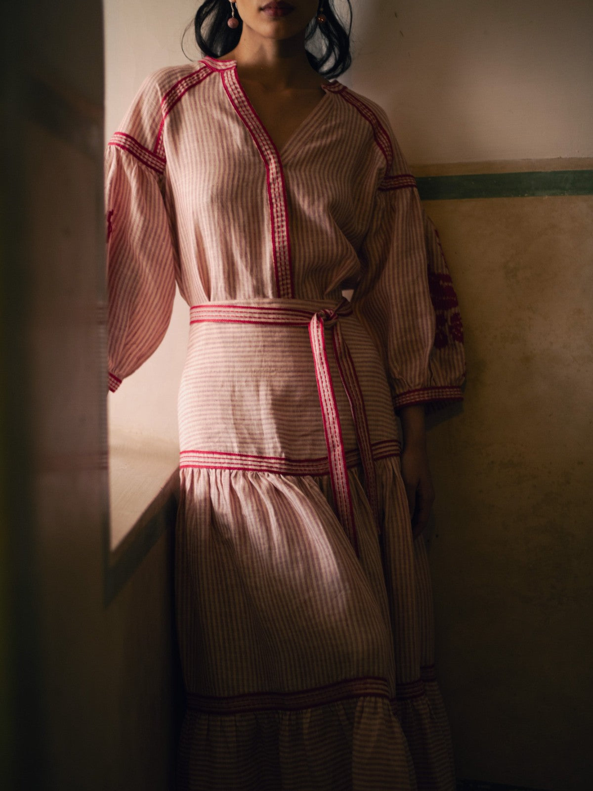 Stripe Skirt | Pink Stripe Skirt | Pink