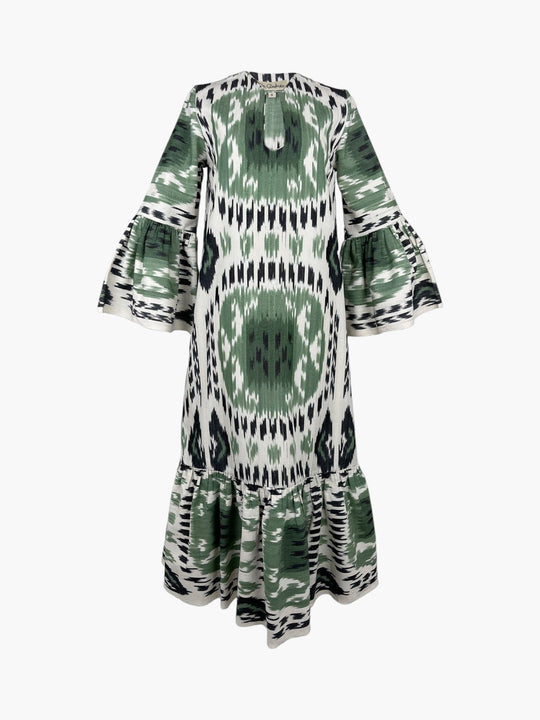 Viento Dress | Green Rainbow