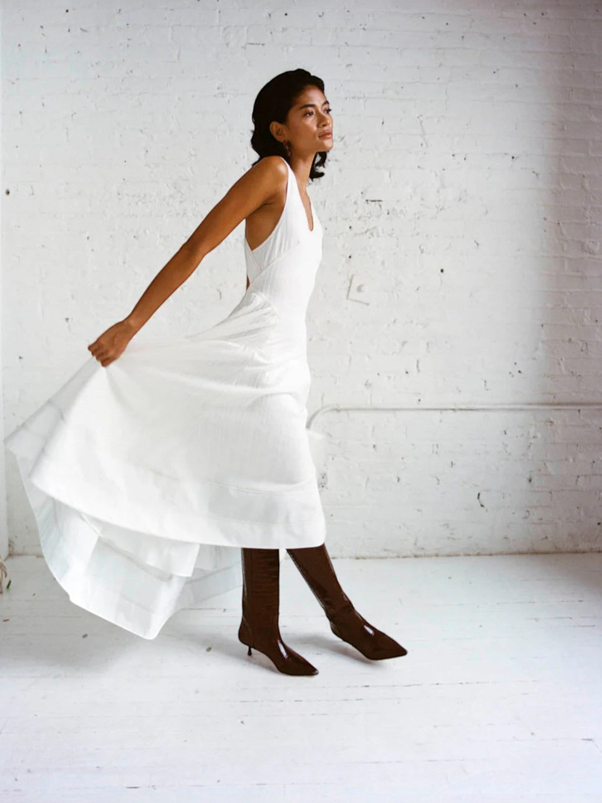 Carolina Cross-Back Dress | White Carolina Cross-Back Dress | White