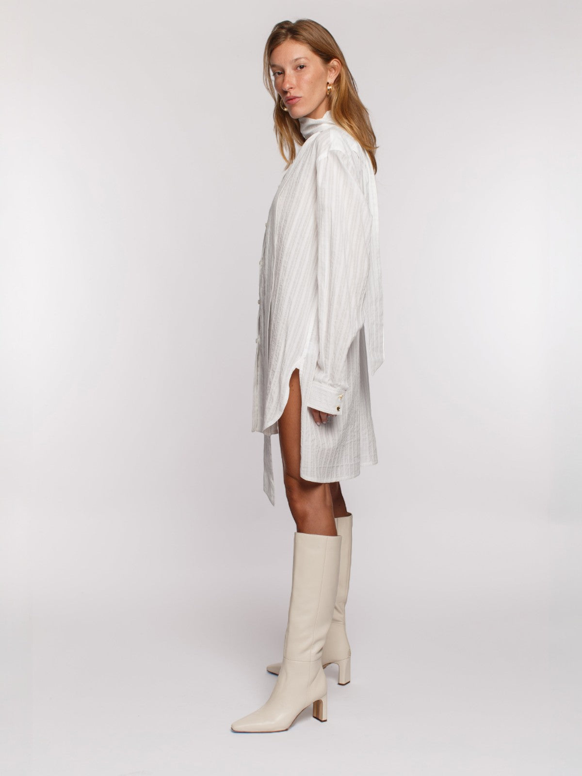 Cula Top/Mini Dress | White Cula Top/Mini Dress | White