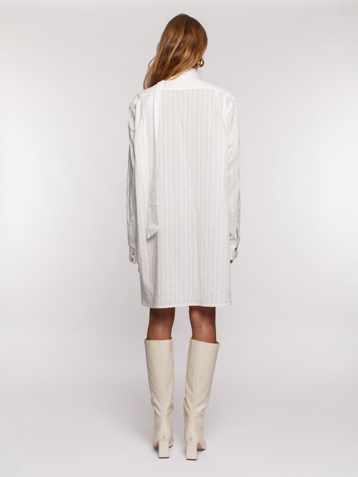 Cula Top/Mini Dress | White Cula Top/Mini Dress | White