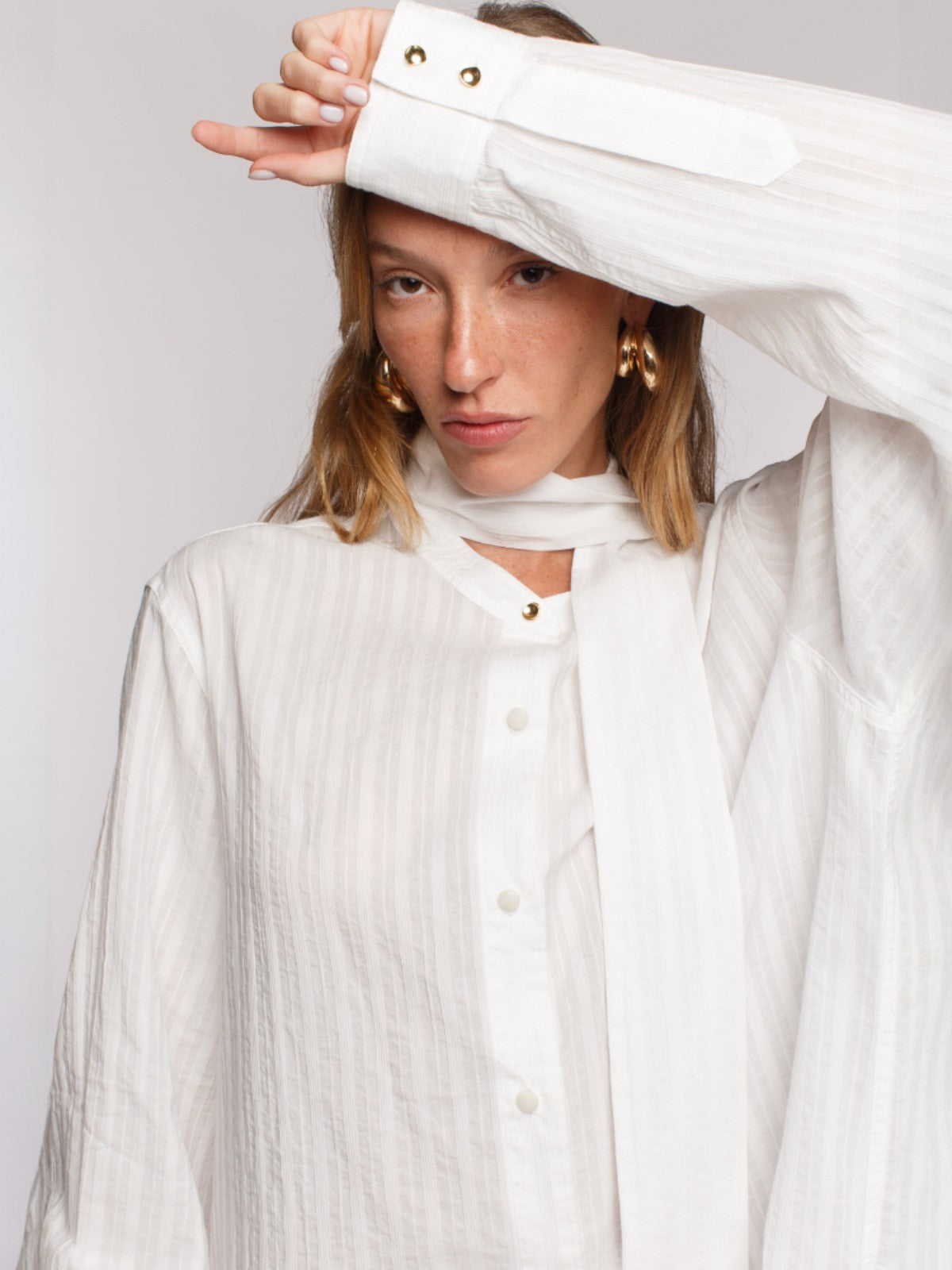 Cula Top/Mini Dress | White Cula Top/Mini Dress | White