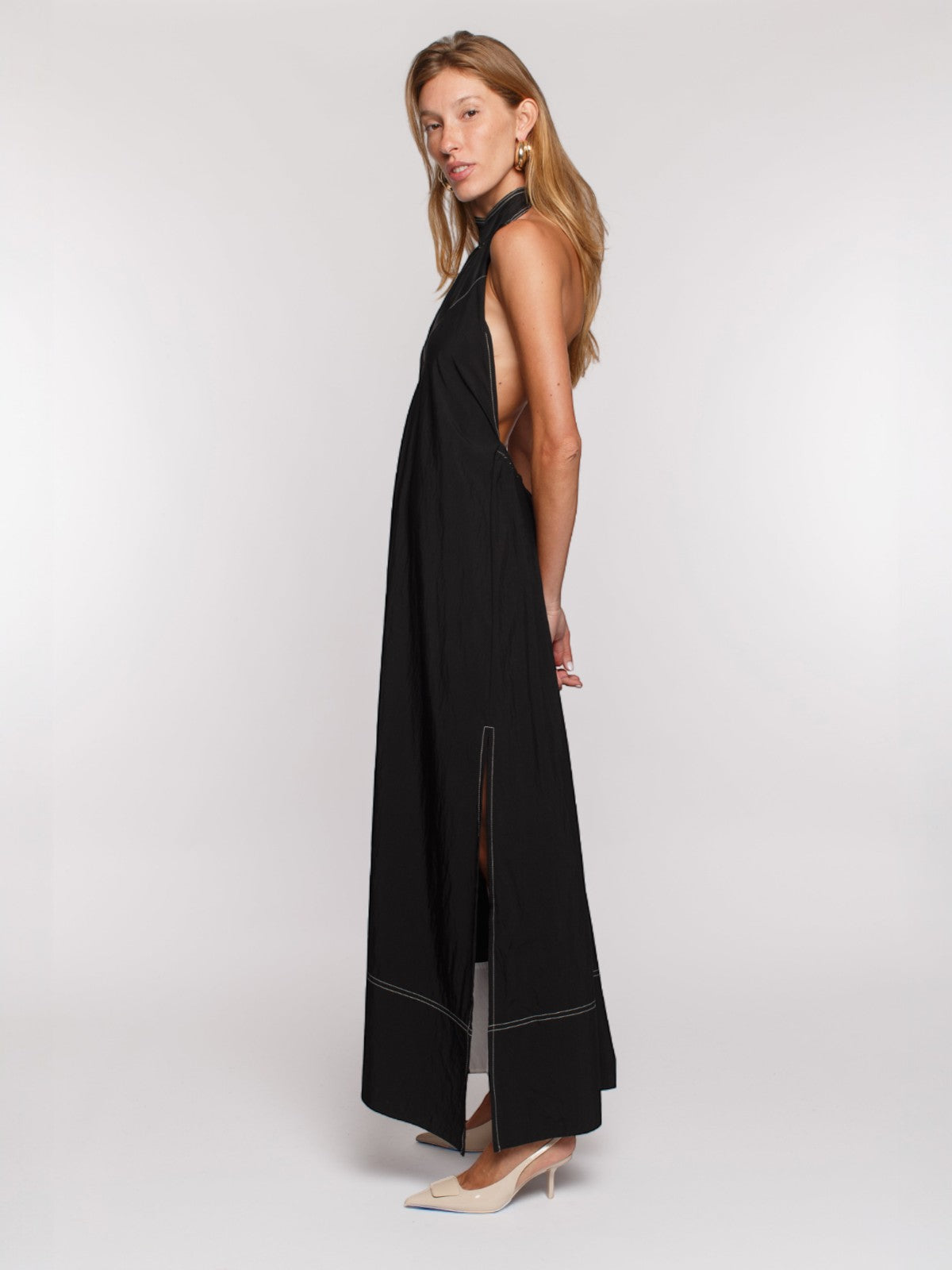 Georgia Halter Dress | Black Georgia Halter Dress | Black