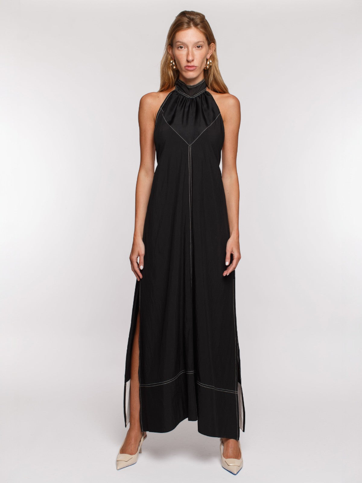 Georgia Halter Dress | Black Georgia Halter Dress | Black