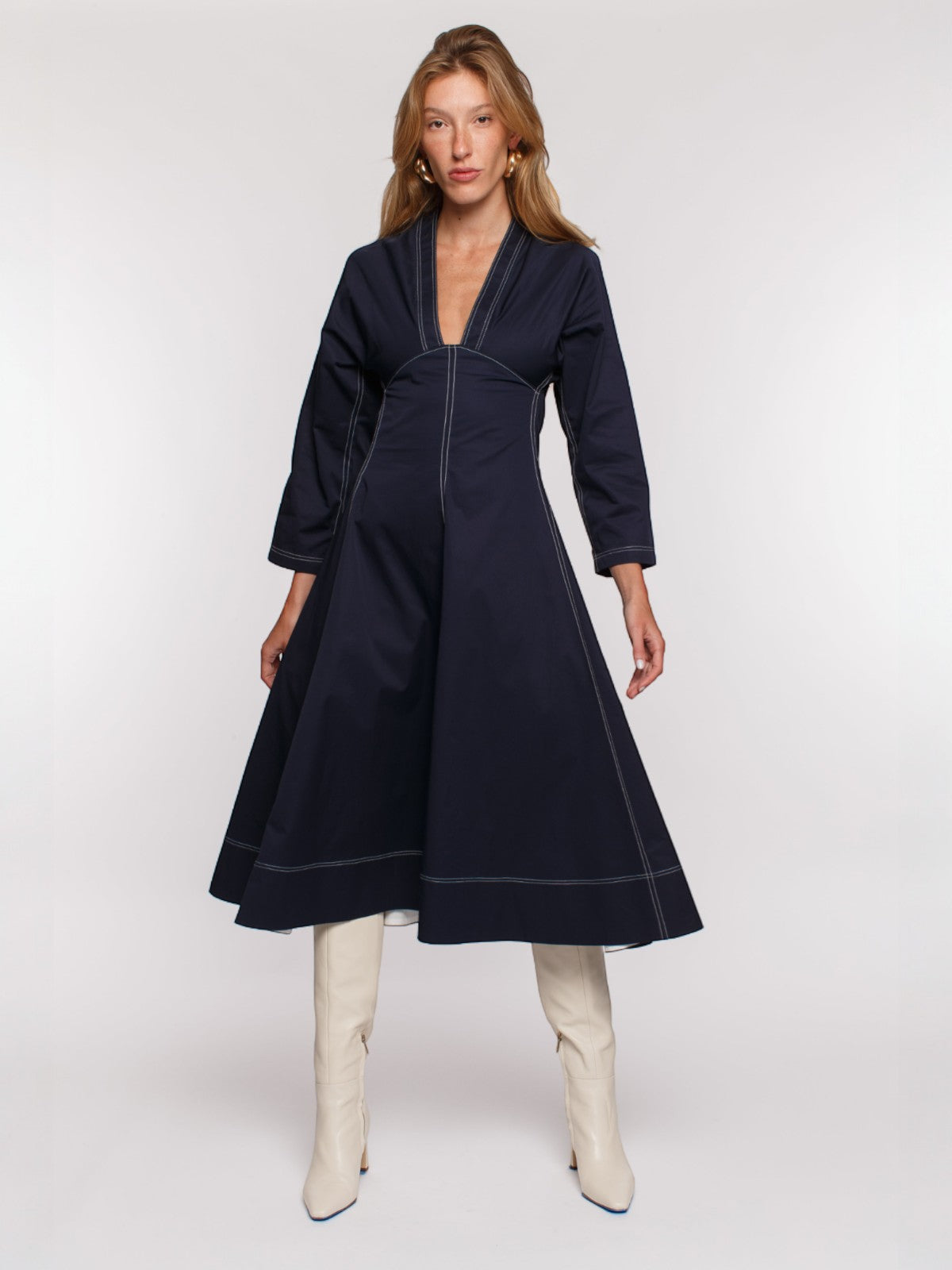 Lily A-line Dress | Navy Lily A-line Dress | Navy
