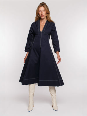 Lily A-line Dress | Navy Lily A-line Dress | Navy