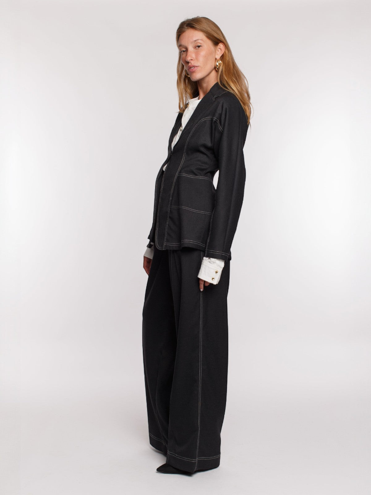 Mia Waisted Blazer | Black Mia Waisted Blazer | Black