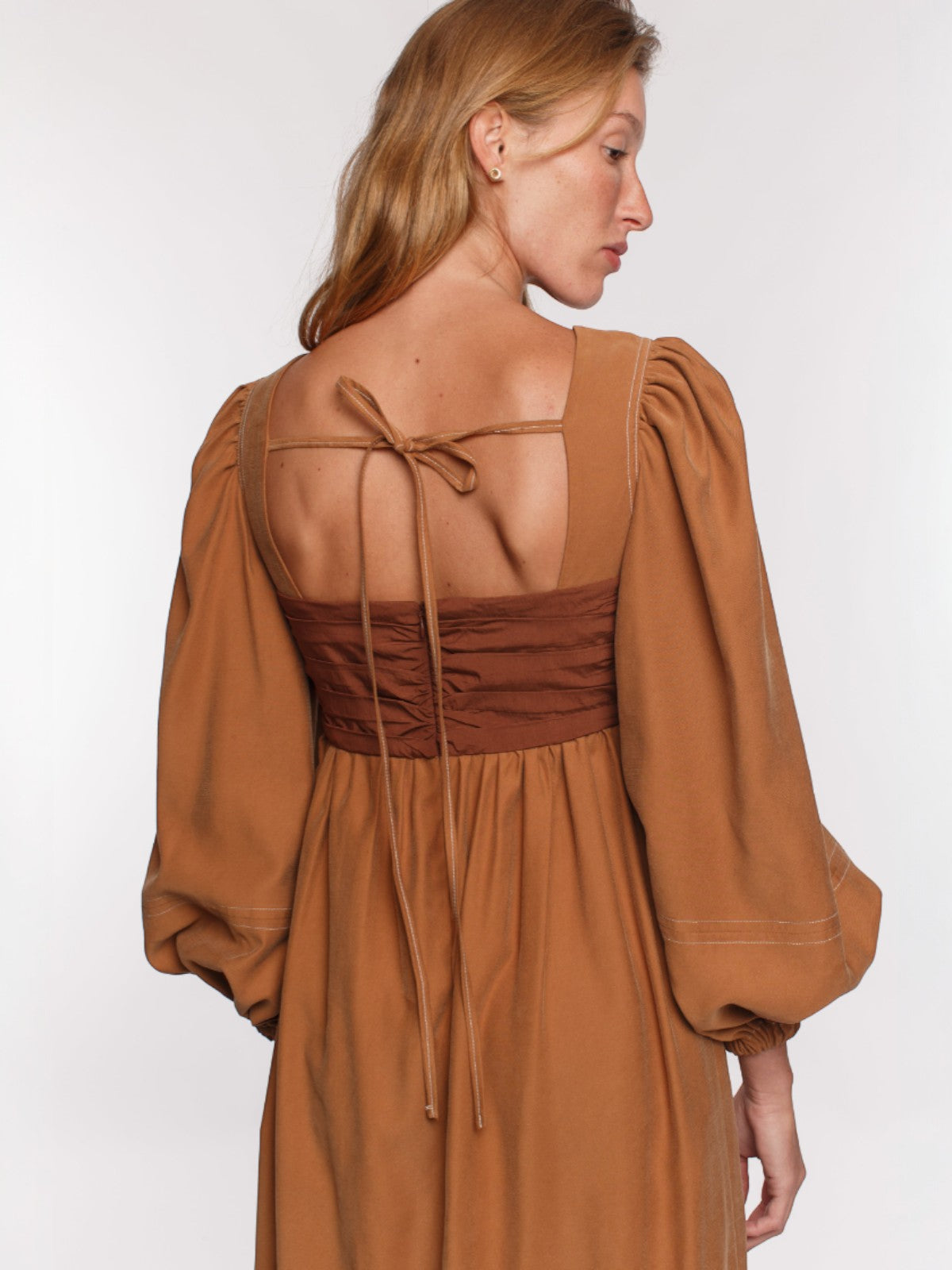 Mila Two Tone Dress | Brown Mila Two Tone Dress | Brown