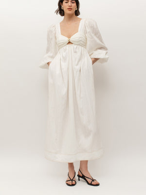 Mila Two Tone Dress | White Mila Two Tone Dress | White