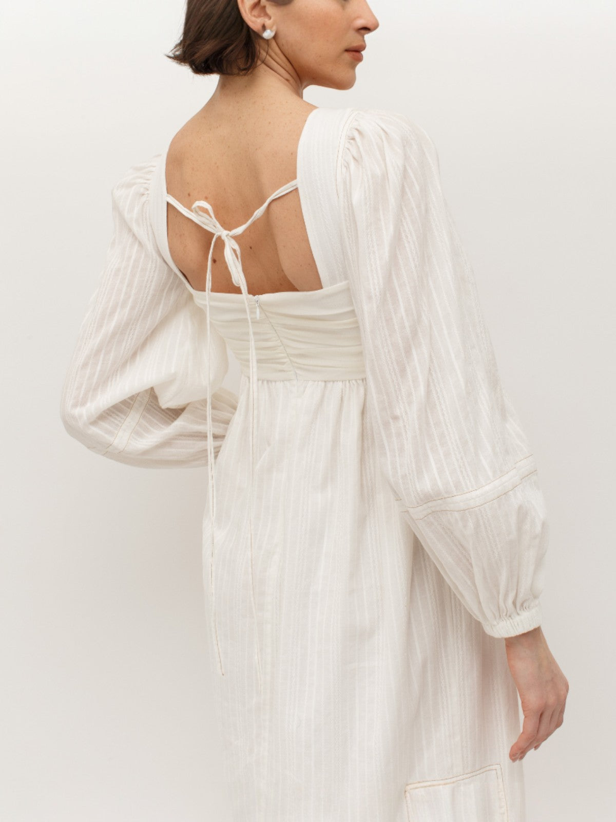 Mila Two Tone Dress | White Mila Two Tone Dress | White