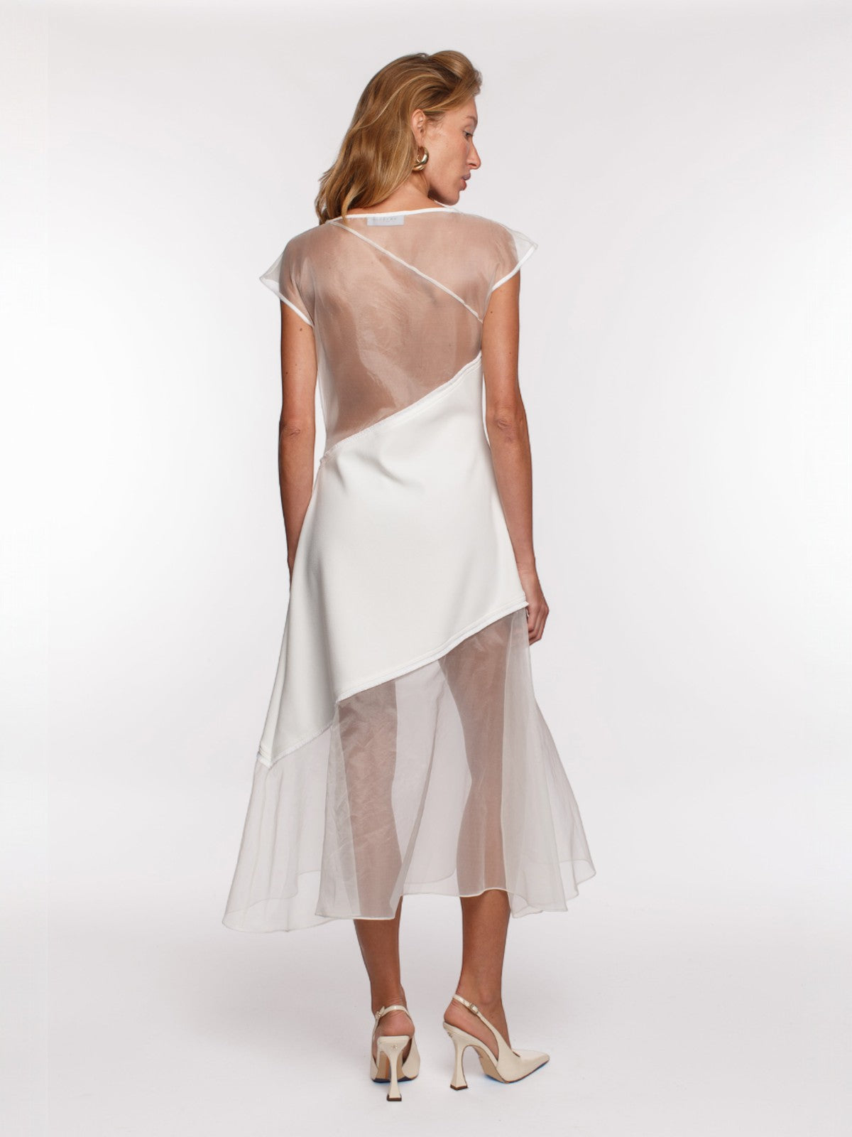 Paula Sheer Dress | White Paula Sheer Dress | White
