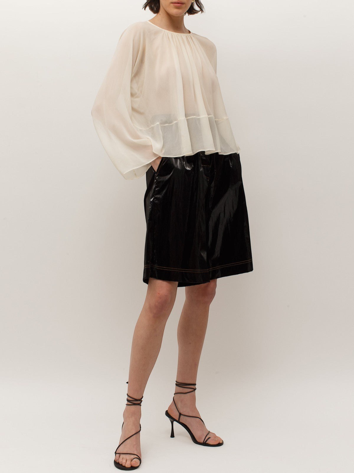 Siliva Sheer Blouse | Ivory Siliva Sheer Blouse | Ivory