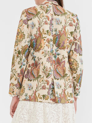 Amber Blazer | Rainbow Floral Jacquard Amber Blazer | Rainbow Floral Jacquard