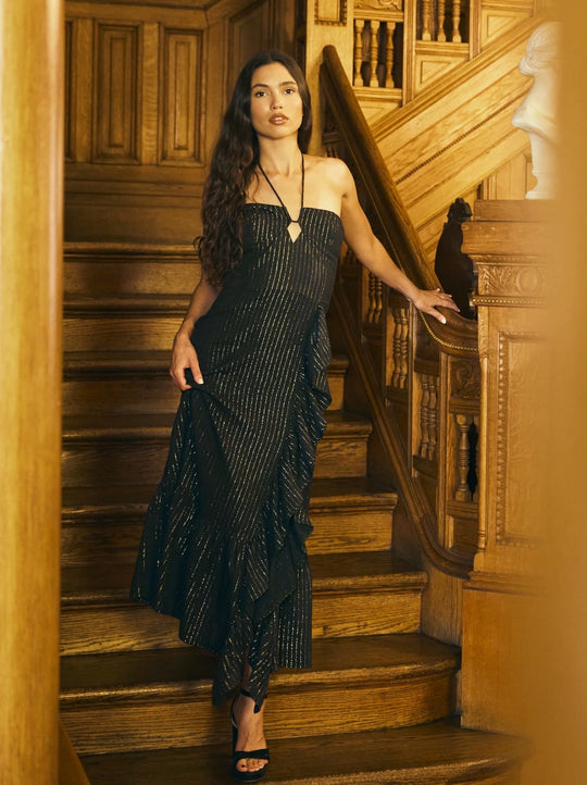 Angelica Dress | Black Lurex