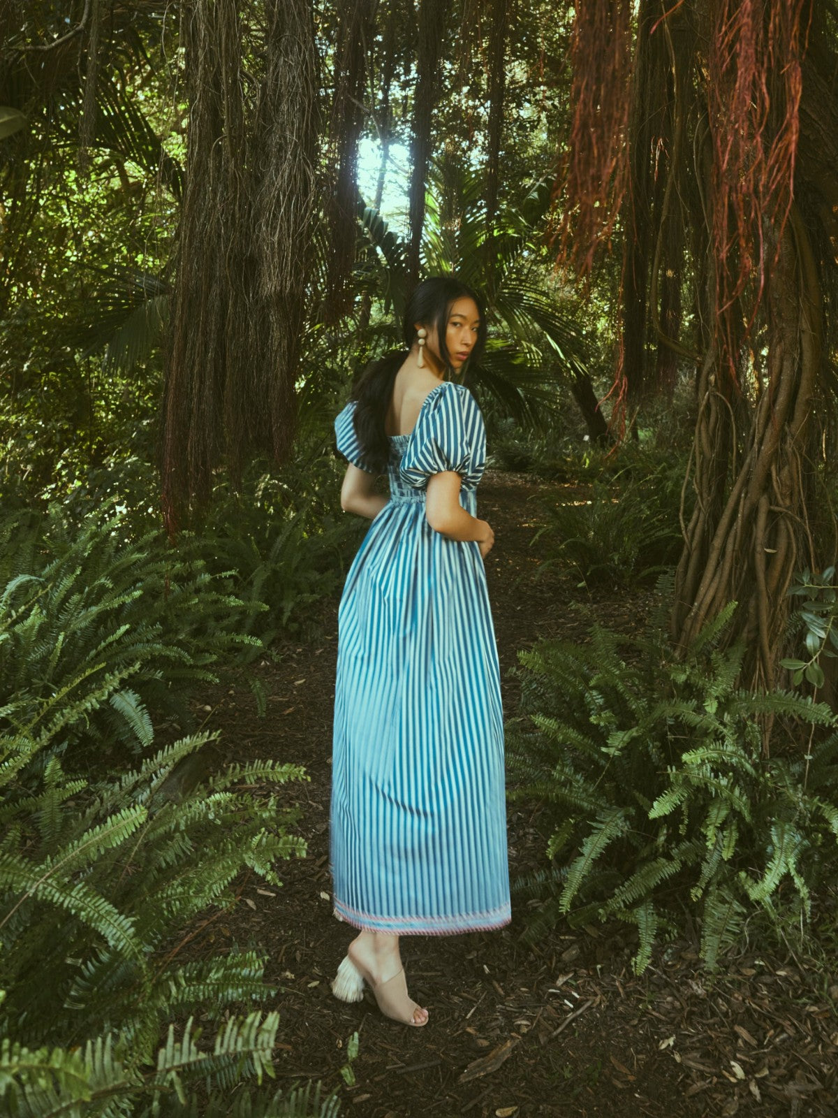 Aurora Dress | Navy Stripe Aurora Dress | Navy Stripe