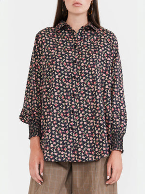 Big Ole Buttondown | Black Rose Floral Big Ole Buttondown | Black Rose Floral