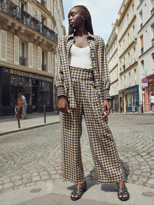 Big Ole Buttondown | Black & Tan Check Big Ole Buttondown | Black & Tan Check