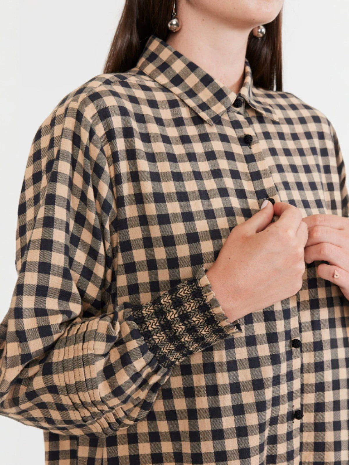 Big Ole Buttondown | Black & Tan Check Big Ole Buttondown | Black & Tan Check