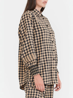 Big Ole Buttondown | Black & Tan Check Big Ole Buttondown | Black & Tan Check