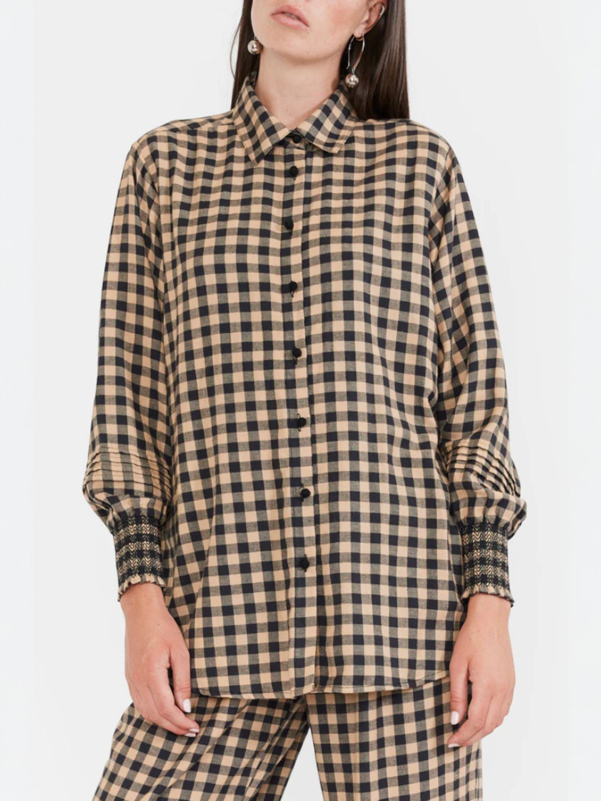 Big Ole Buttondown | Black & Tan Check Big Ole Buttondown | Black & Tan Check