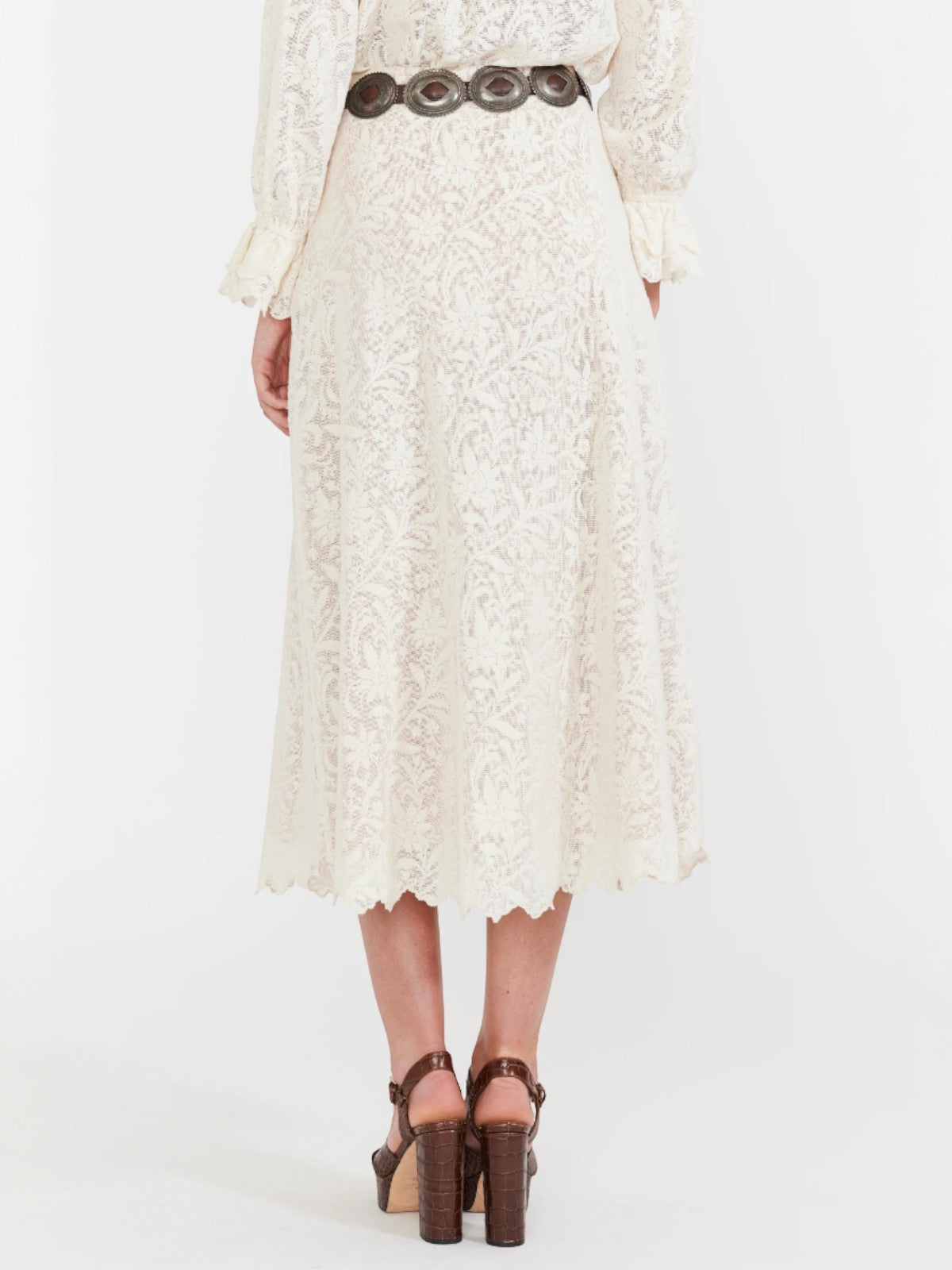 Carly Midi Skirt | Ivory Crochet Lace Carly Midi Skirt | Ivory Crochet Lace