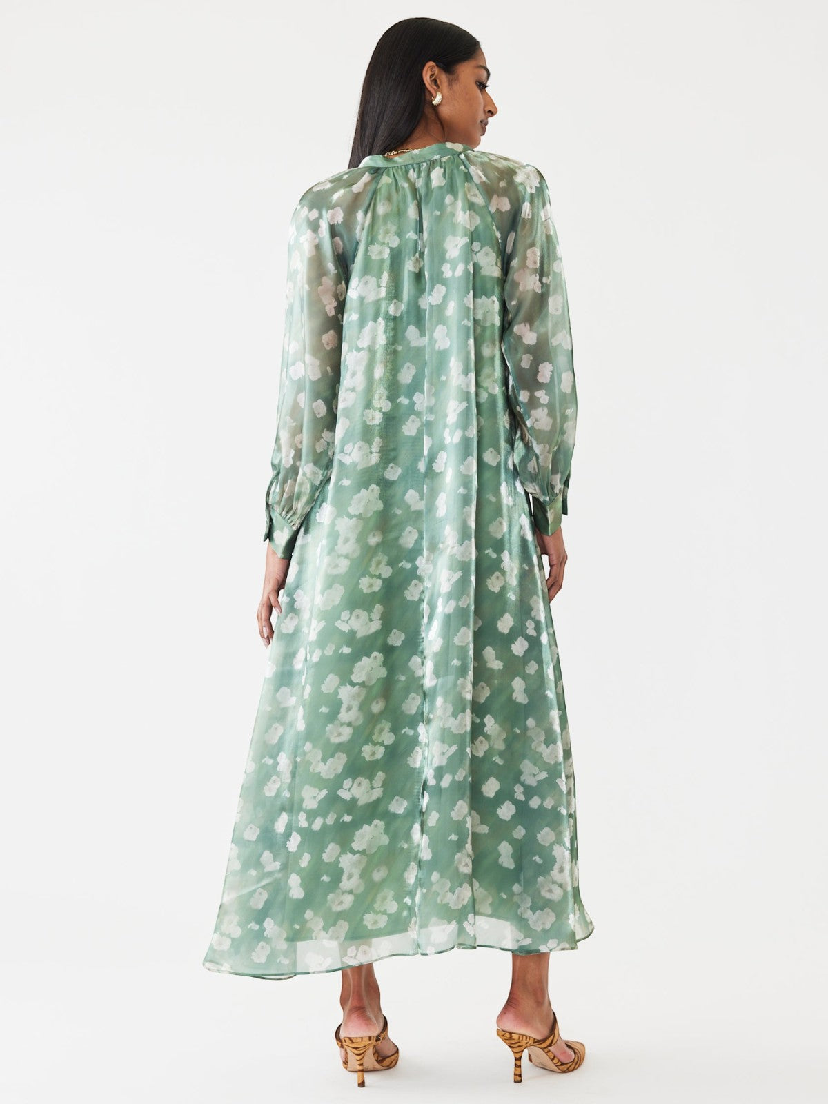 Caroline Dress | Green Blurry Magnolia Caroline Dress | Green Blurry Magnolia