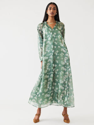 Caroline Dress | Green Blurry Magnolia Caroline Dress | Green Blurry Magnolia