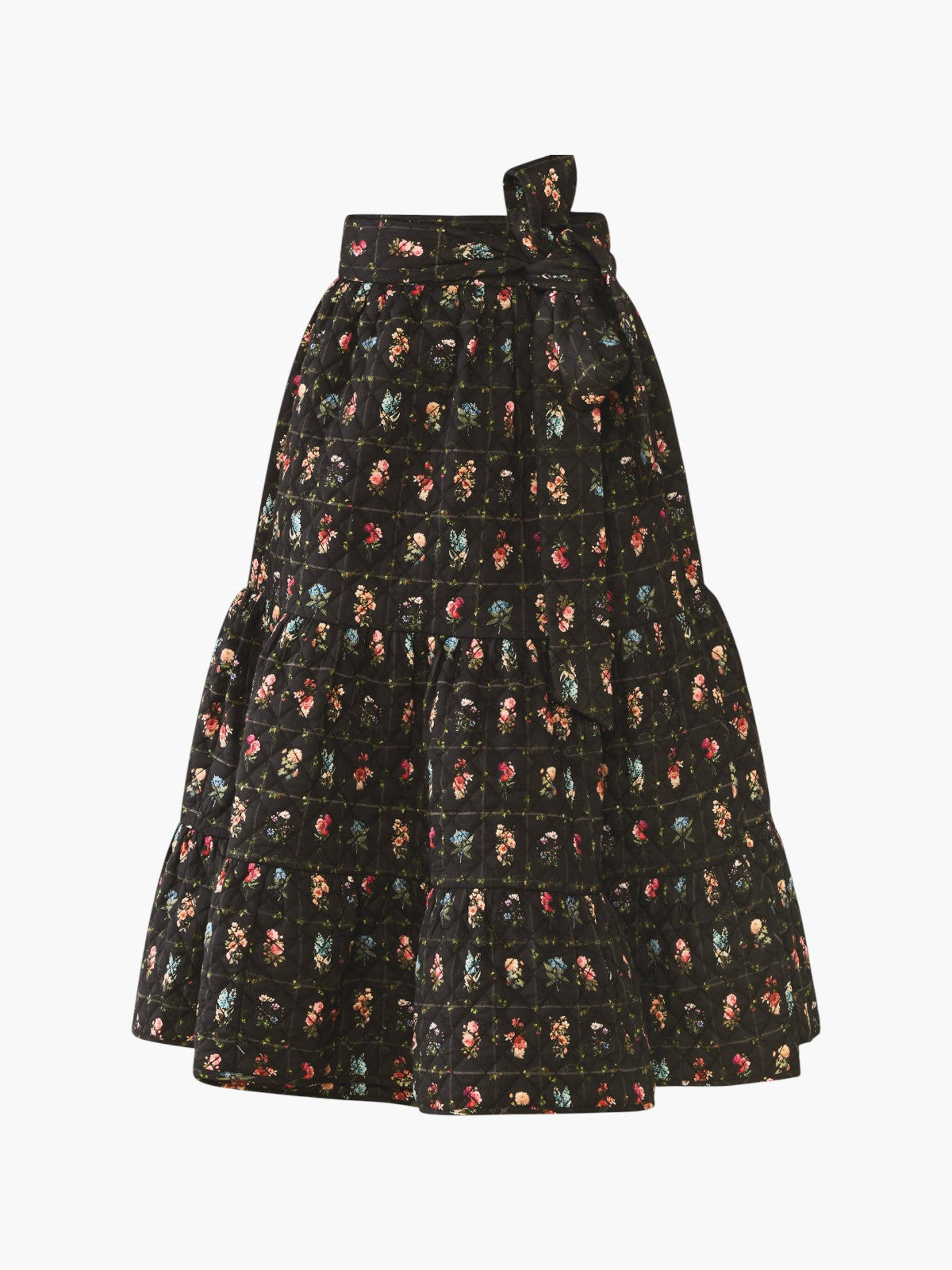 Celine Skirt | Quilted Florence Black Floral Celine Skirt | Quilted Florence Black Floral