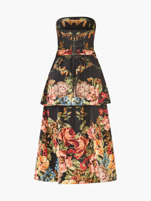 Daisy Dress | Black Victorian Floral Daisy Dress | Black Victorian Floral