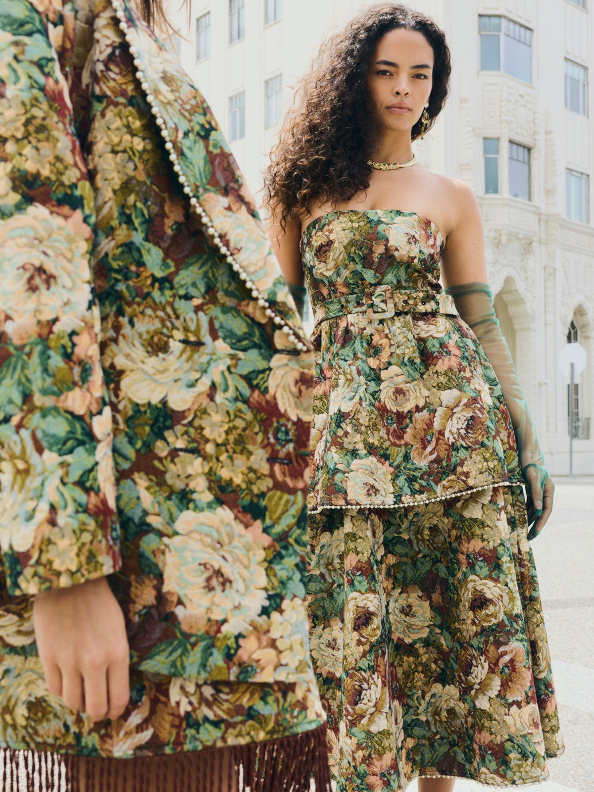 Daisy Dress | Flora Floral Jacquard Daisy Dress | Flora Floral Jacquard