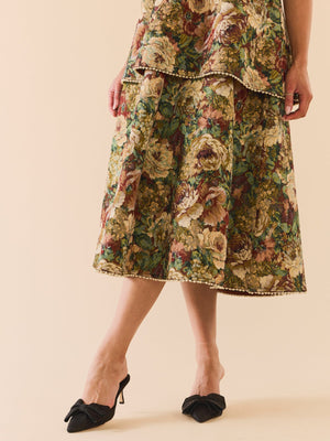 Daisy Dress | Flora Floral Jacquard Daisy Dress | Flora Floral Jacquard
