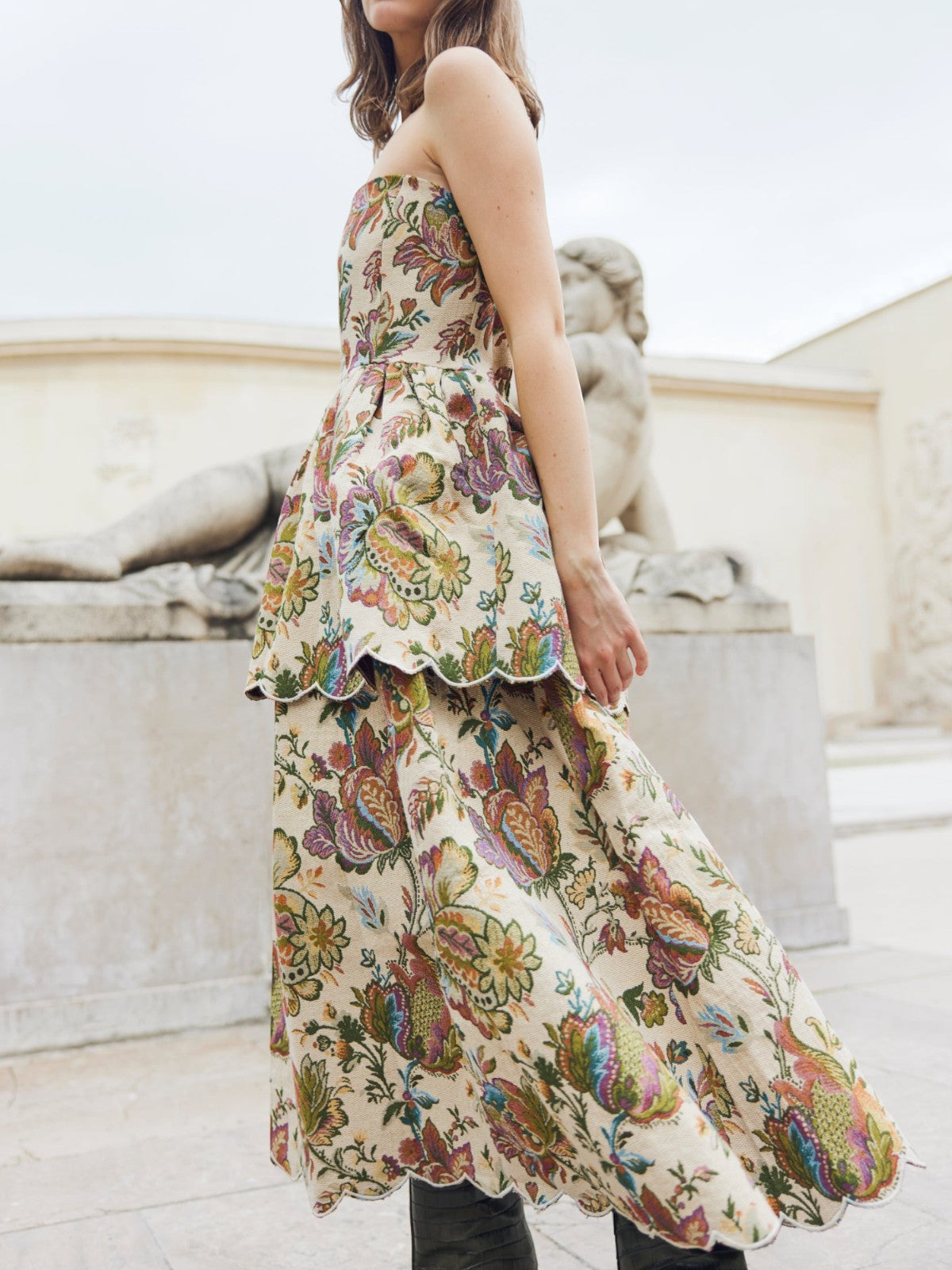 Daisy Dress | Rainbow Floral Jacquard Daisy Dress | Rainbow Floral Jacquard