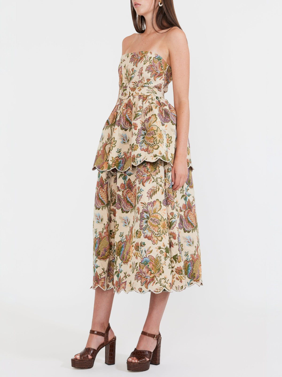 Daisy Dress | Rainbow Floral Jacquard Daisy Dress | Rainbow Floral Jacquard