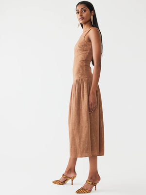 Ella Dress | Copper Lurex Ella Dress | Copper Lurex