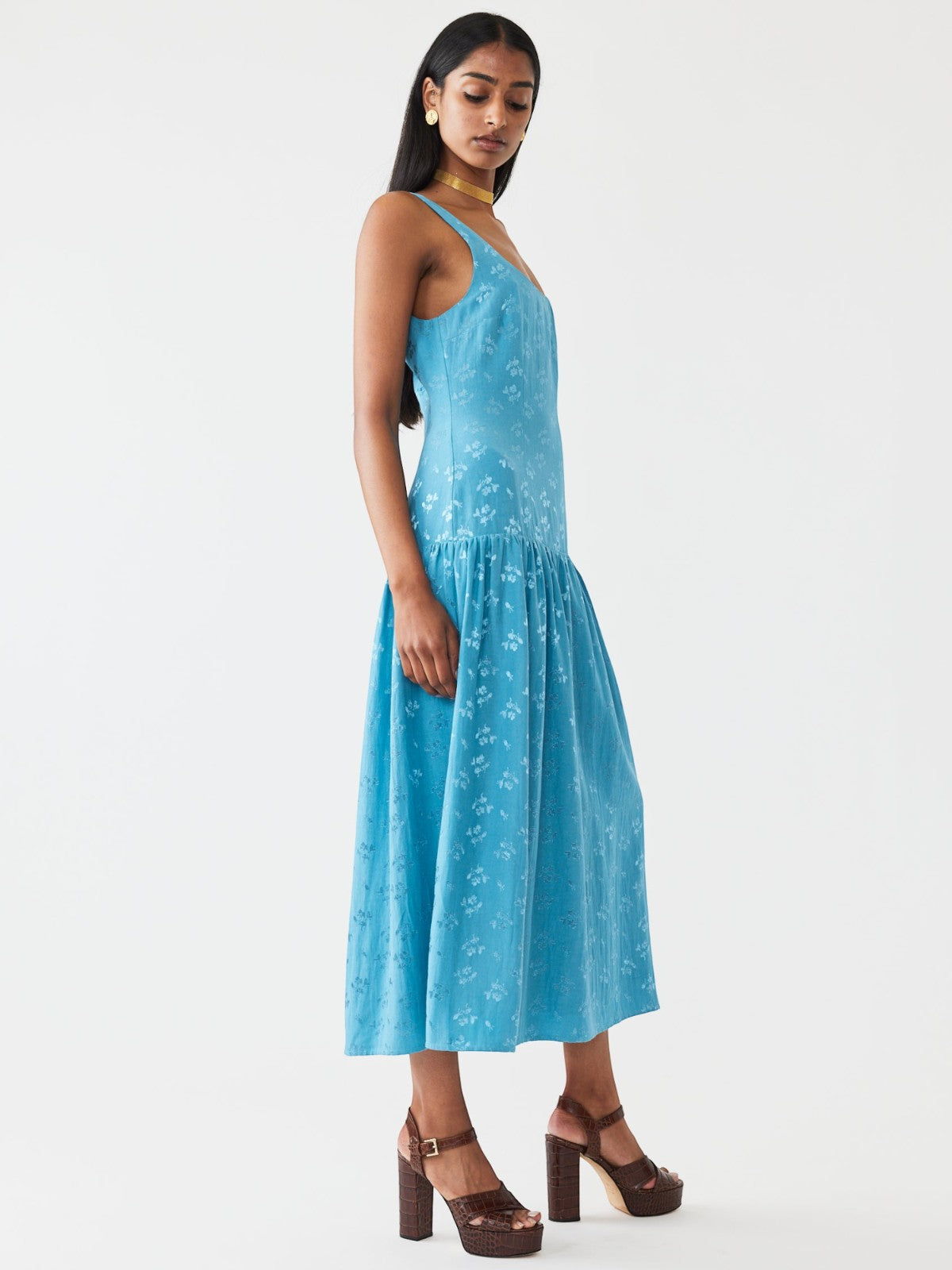 Ella Dress | Frozen Blue Bouquet Ella Dress | Frozen Blue Bouquet