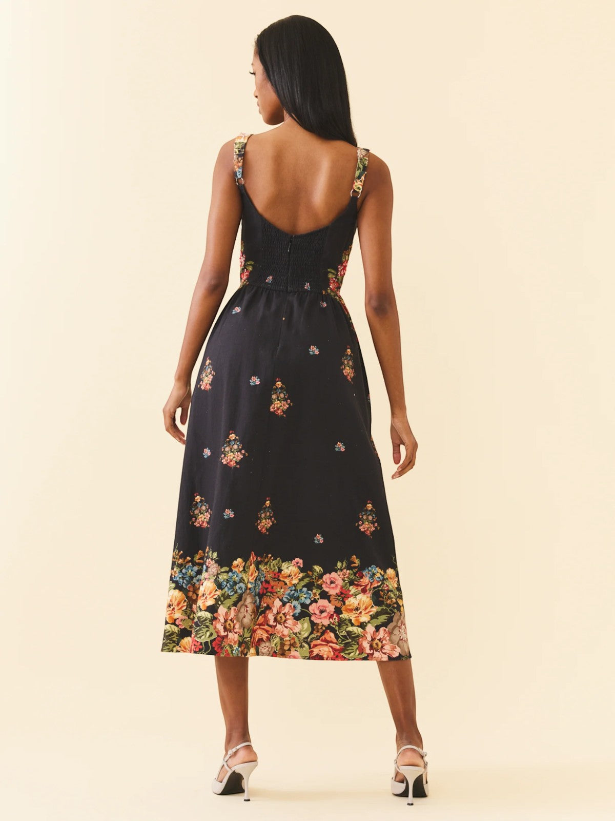 Katherine Dress | Black Victorian Floral Katherine Dress | Black Victorian Floral