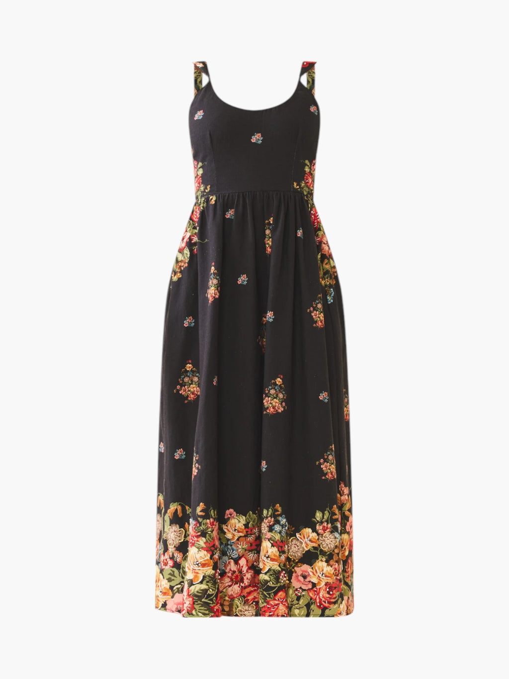 Katherine Dress | Black Victorian Floral