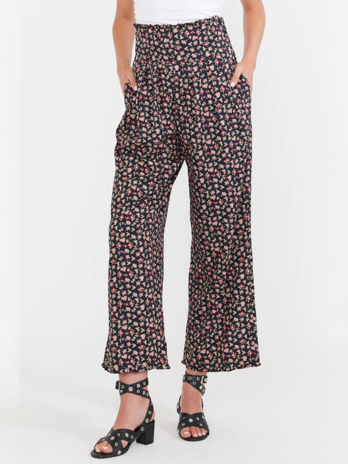 Kirby Pant | Black Rose Floral Kirby Pant | Black Rose Floral