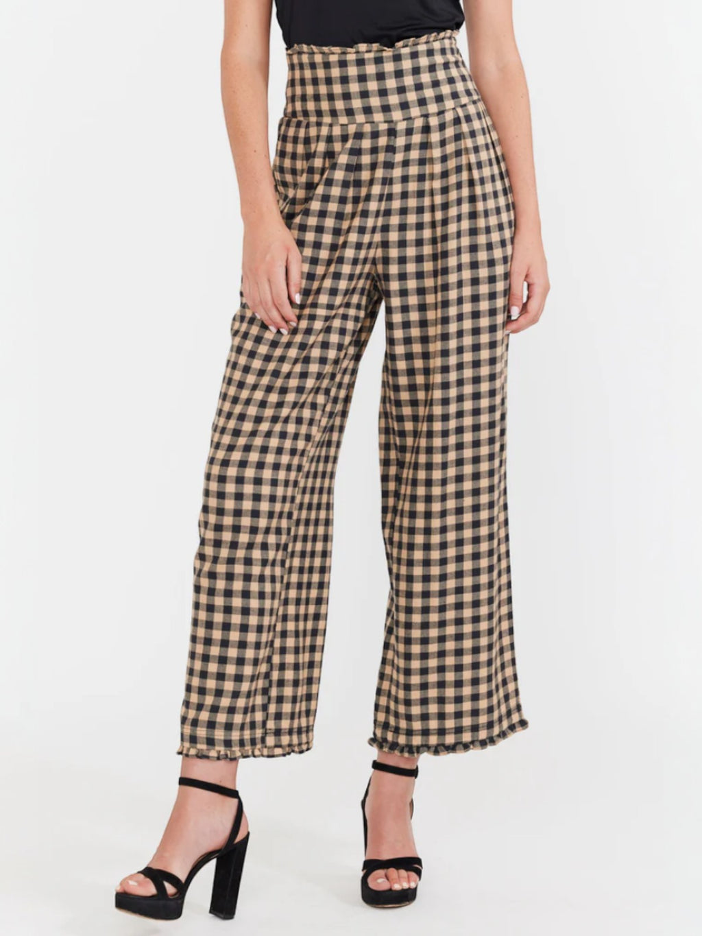 Kirby Pant | Black & Tan Check