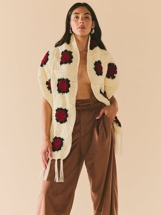 Round Top Rose Scarf