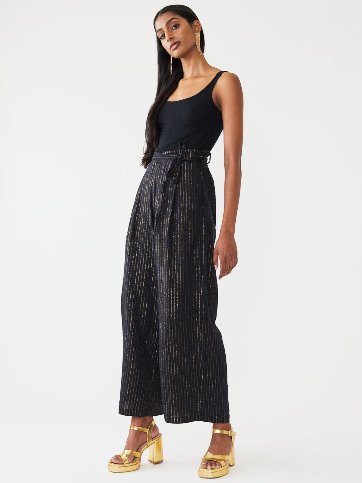 Willow Pant | Black Lurex Willow Pant | Black Lurex