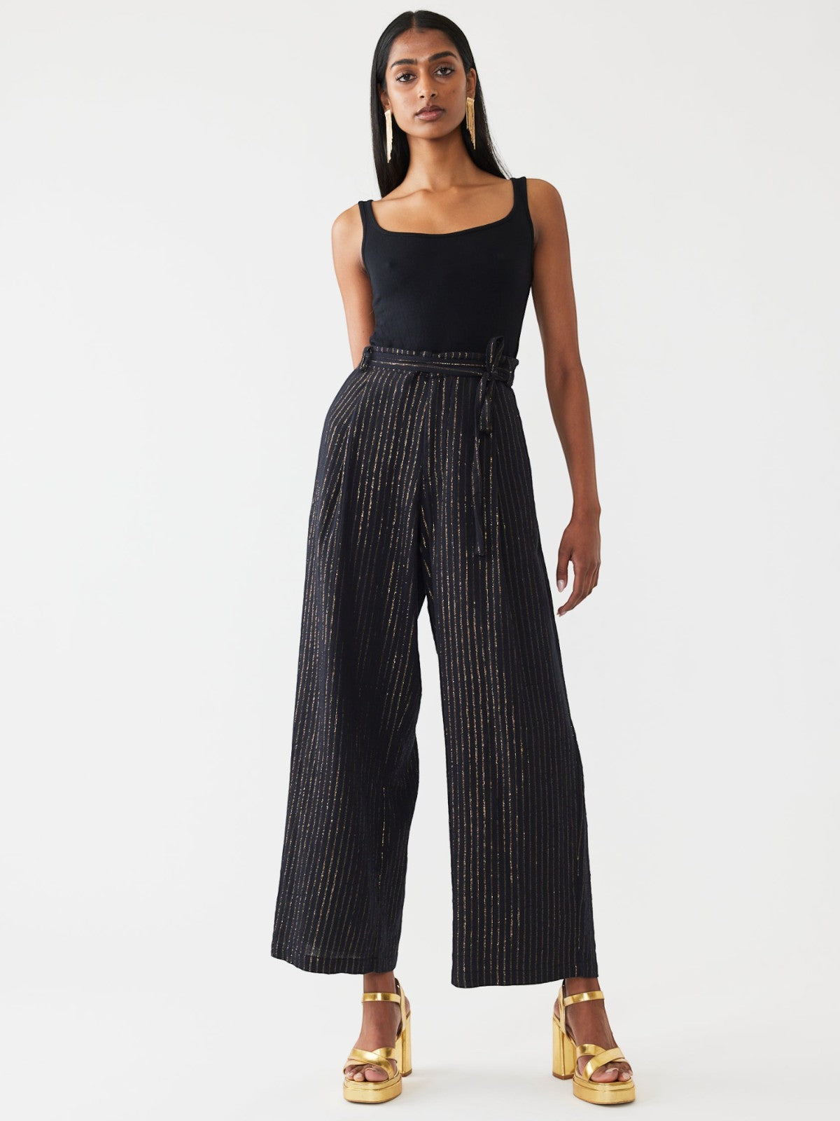 Willow Pant | Black Lurex Willow Pant | Black Lurex