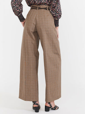 Willow Pant | Coco Check with Baby Blue Pinstripe Willow Pant | Coco Check with Baby Blue Pinstripe