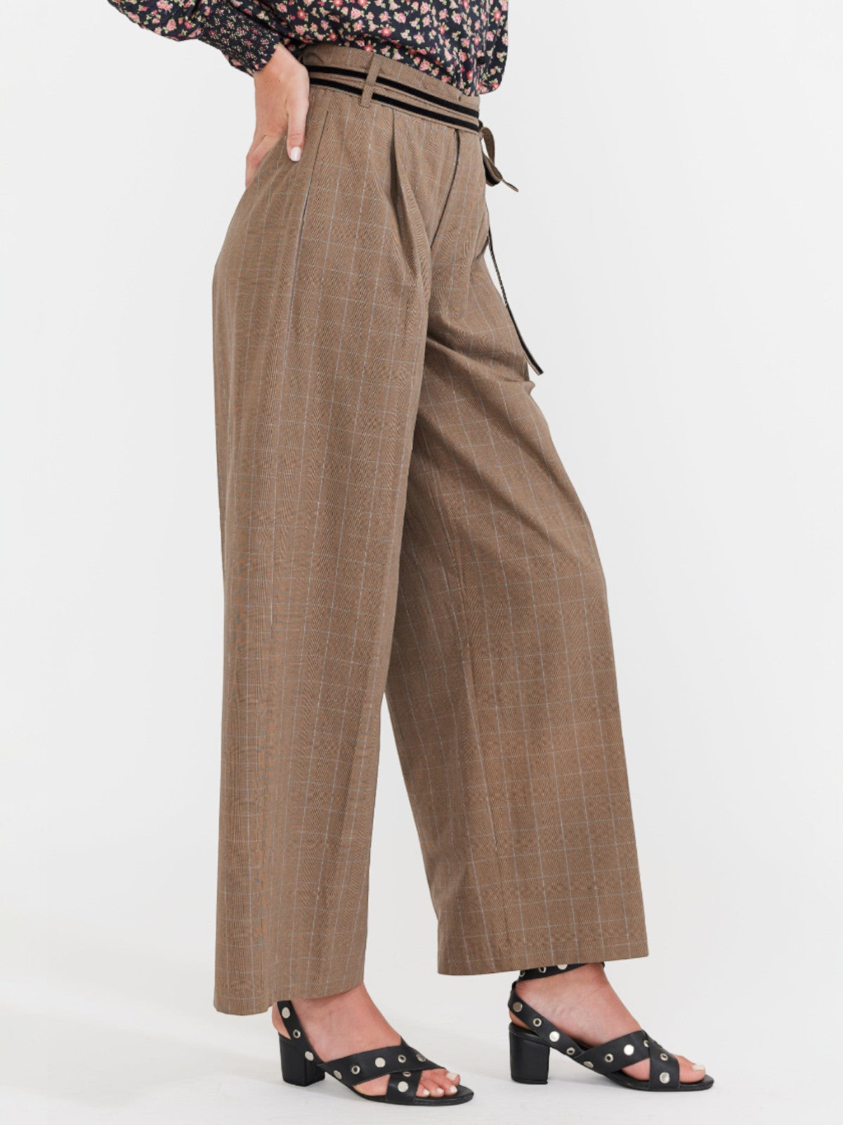 Willow Pant | Coco Check with Baby Blue Pinstripe Willow Pant | Coco Check with Baby Blue Pinstripe