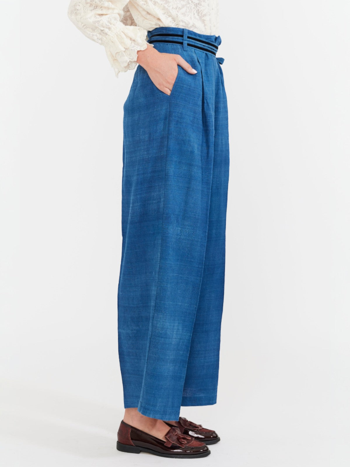 Willow Pant | Maati Indigo Silk Willow Pant | Maati Indigo Silk