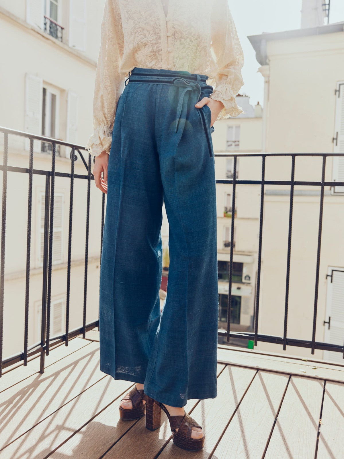 Willow Pant | Maati Indigo Silk Willow Pant | Maati Indigo Silk